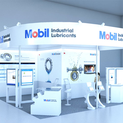 Mobil Industrial Lubricants display stand